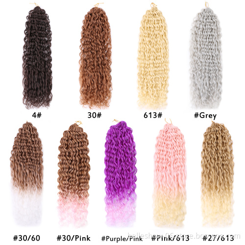 Xin Si loose deep wave bundles frontal closure natural wave color crochet hair synthetic braiding hair